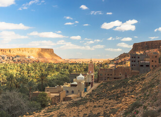 Obraz premium kasbah Route oasis tinghir in Morrocco,