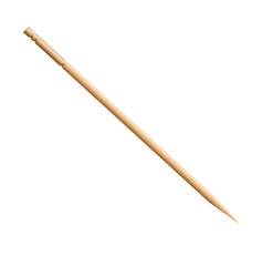 Wooden toothpick. Macro. Bamboo Toothpick small sharp. Vector