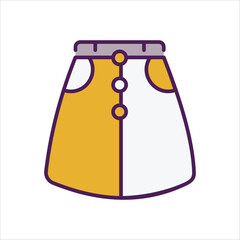 Skirt vector icon