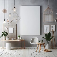 modern living room with furniture