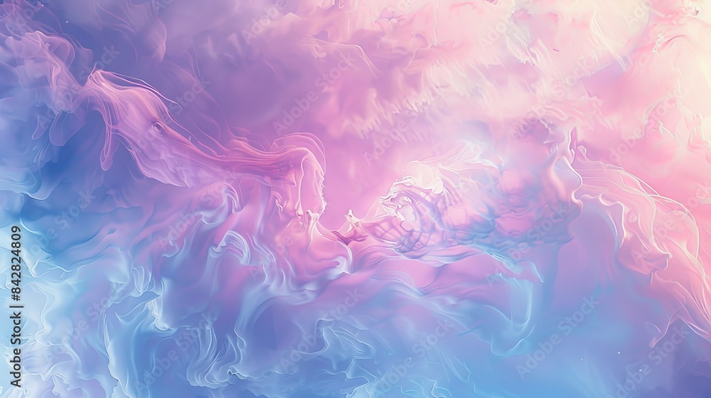 Poster the background is abstract, with a multi-colored texture that is liquid and has a bright color schem