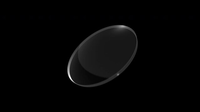 glass lens eyewear technology concept 3D animation video