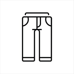 Trousers vector icon