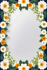 Obraz premium leaf border design independence day