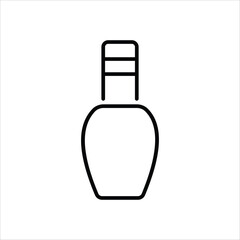 Nail Polish Bottle vector icon
