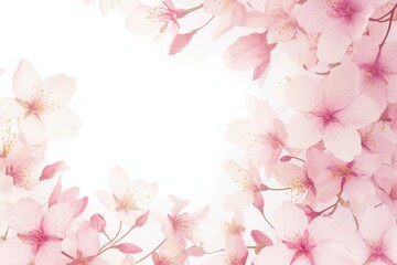 Delicate Pink Cherry Blossoms Frame