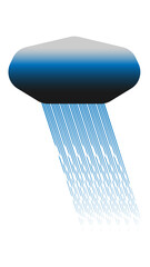 An abstract illustration of heavy rain