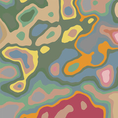 COLORFUL TEMPLATE ABSTRACT PAPER CUT PATTERN DESIGN FLAT PASTEL COLOR FOR WALLPAPER BACKGROUND ELEMENT VECTOR 