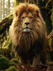portrait of a lion