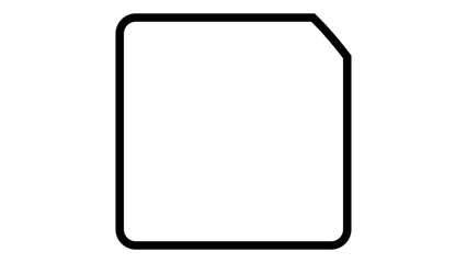 A simple outline in the form of file