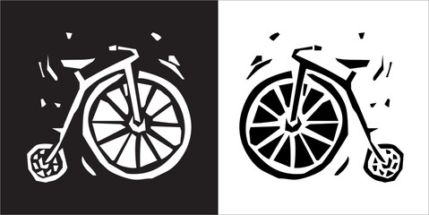 IIlustration Vector graphics of Cycling icon