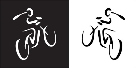 IIlustration Vector graphics of Cycling icon