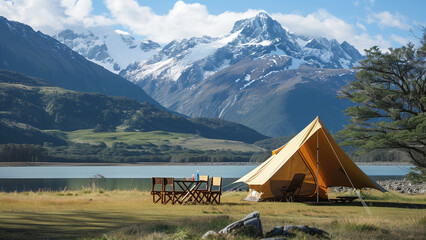 Sunny Serenity: High-Resolution Image of a Relaxing Outdoor Scene