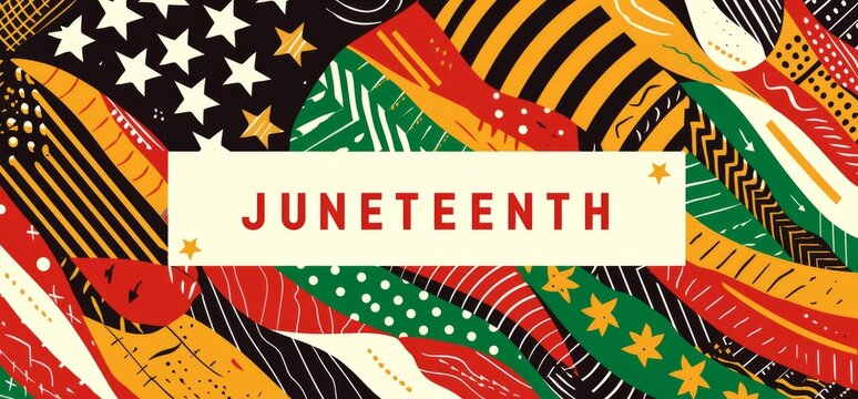Juneteenth Banner: Minimalist Design for Black History Month