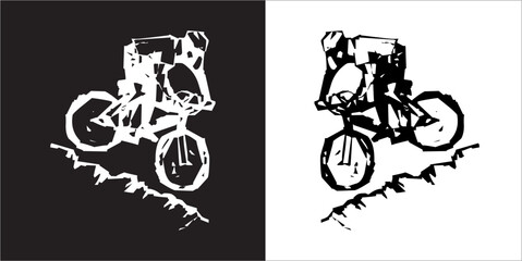 Obraz premium IIlustration Vector graphics of Cycling icon