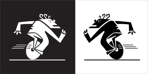 IIlustration Vector graphics of Cycling icon