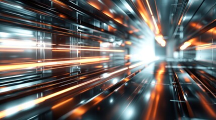 A high-resolution background featuring advanced technology elements with a play of light and shadow creating depth and dimension. The scene is meticulously crafted with intricate details, showcasing