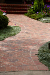 Obraz premium brick path in the garden
