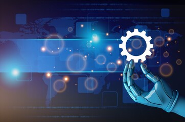 Technology ai artificial intelligence working tools.