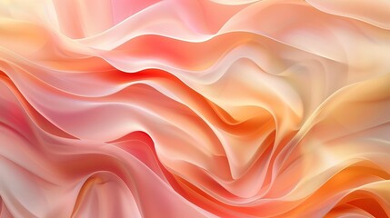 Fototapeta premium abstract background, backdrop in Peach Fuzz, swirling, wavy
