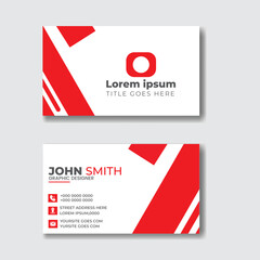 Business card  professional clean template  design with company logo. Creative Business Card Vector illustration Template 