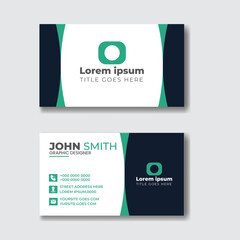 Business card  professional clean template  design with company logo. Creative Business Card Vector illustration Template 