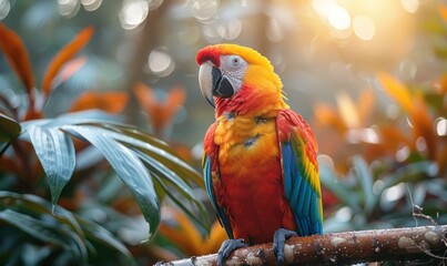 Obraz premium macaw parrot, cockatoo, Amazon, African, gray, commercial photo banner.