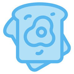 French Toast Icon For Design Element