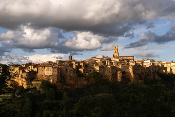 Pitigliano old city in Tuscany