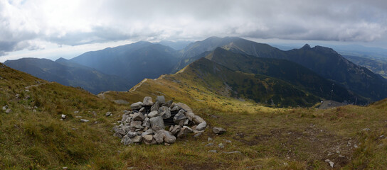 Tatry, Czerwone Wierchy widok z Kasprowego Wierchu