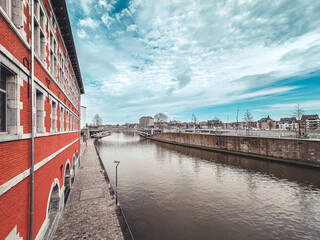 Naklejka premium Street view of Namur in Belgium