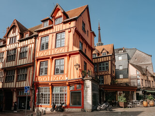 Architecture in the center of Rouen