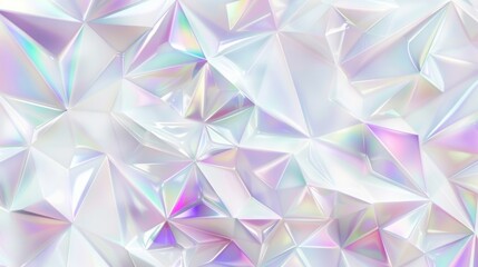 Fototapeta premium Abstract Iridescent Geometric Pattern, Generative AI