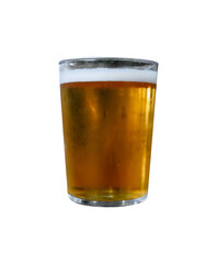 Full glass of beer isolated