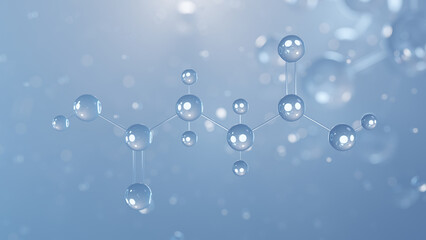 succinic acid molecular structure 3d, e363, structural chemical formula view from a microscope