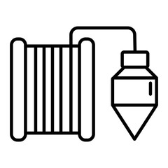 Plumb Bob icon. outline icon