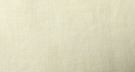 Texture of beige fabric as background, top view