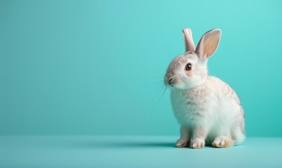 Obraz premium studio photos with decorative breeds of rabbits, commercial sale.