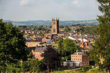 Ludlow Shropshire from Whitcliffe Common