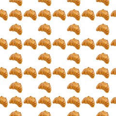 pattern with croissant