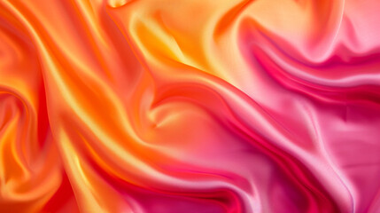 Fototapeta premium Orange and Magenta silk background