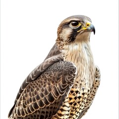 Falcon isolated on white background 