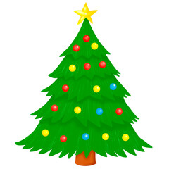 christmas tree illustration