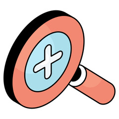 A unique design icon of zoom in