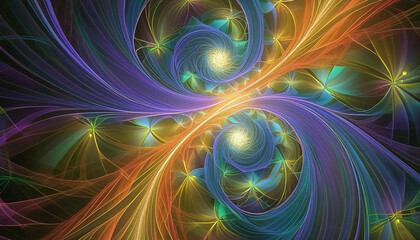 Abstract Fractal Background Design