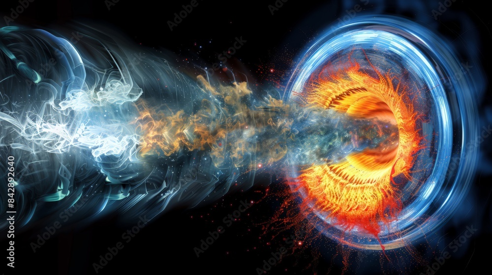 Poster a diagram shows the fusion processes occurring within the core of a star