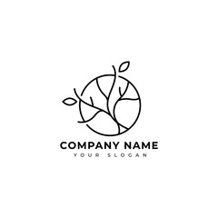 Nature logo vector design template