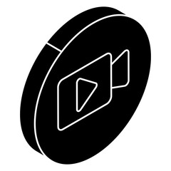 Vector design of video camera, photographic equipment