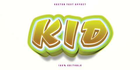Free psd kid text effect