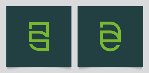 Introducing our Letter AS or AE Eco Logo Design, this logo used for as nature leaf logo, ae line art, text, leaves, ecology, environmental, bio, letter a logos, font, letter mark for company